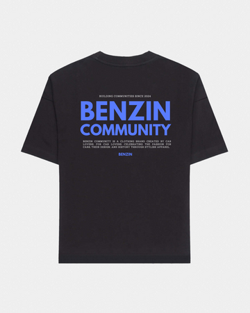 COMMUNITY TEE - BLACK & BLUE