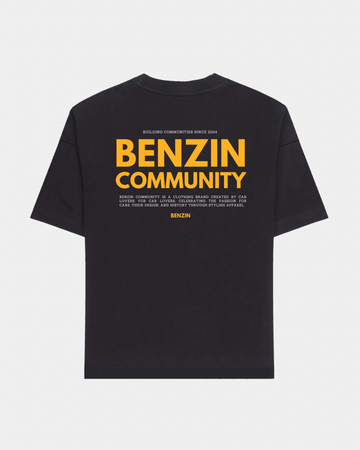 KIDS - BENZIN COMMUNITY TEE - BLACK & YELLOW