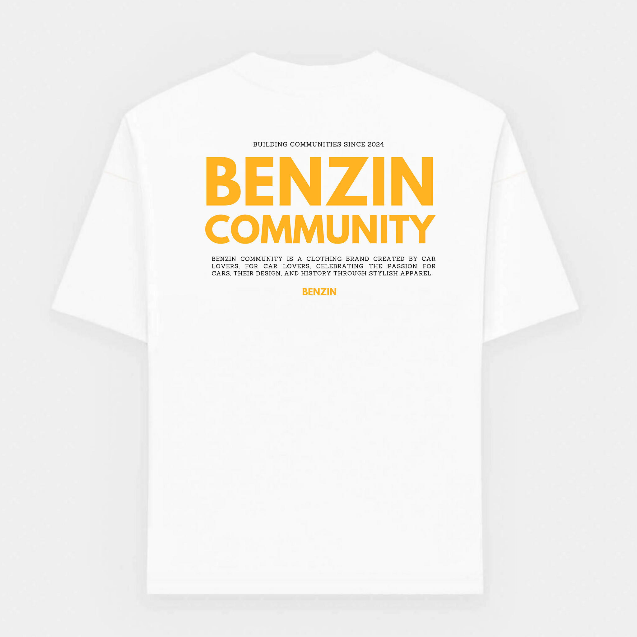 COMMUNITY TEE - WHITE & YELLOW