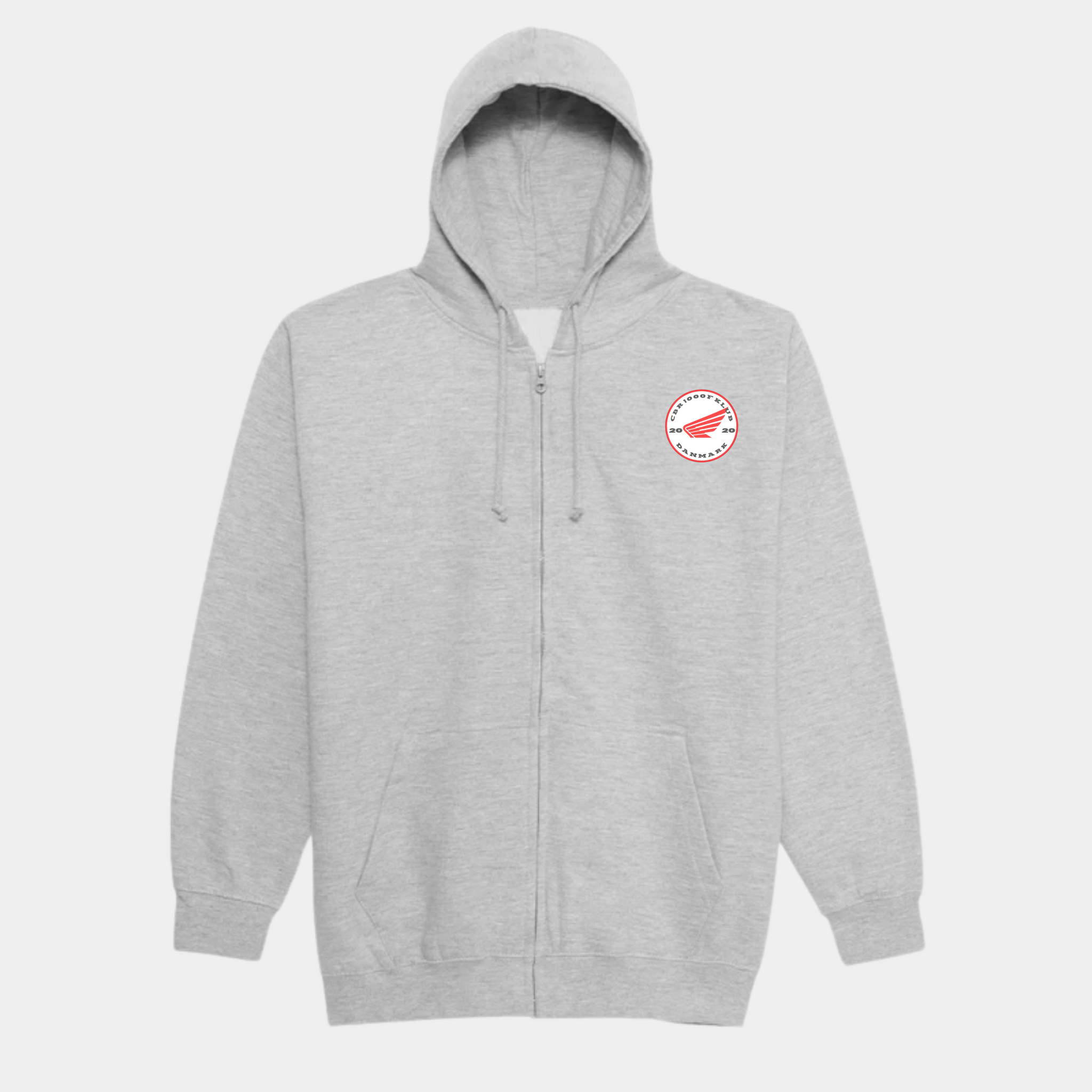 CBR 1000 - Light Grey Zip Hoodie