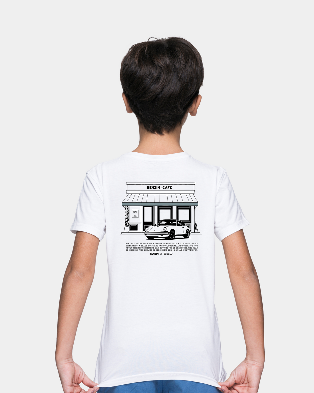 KIDS - CARS AND COFFEE - WHITE