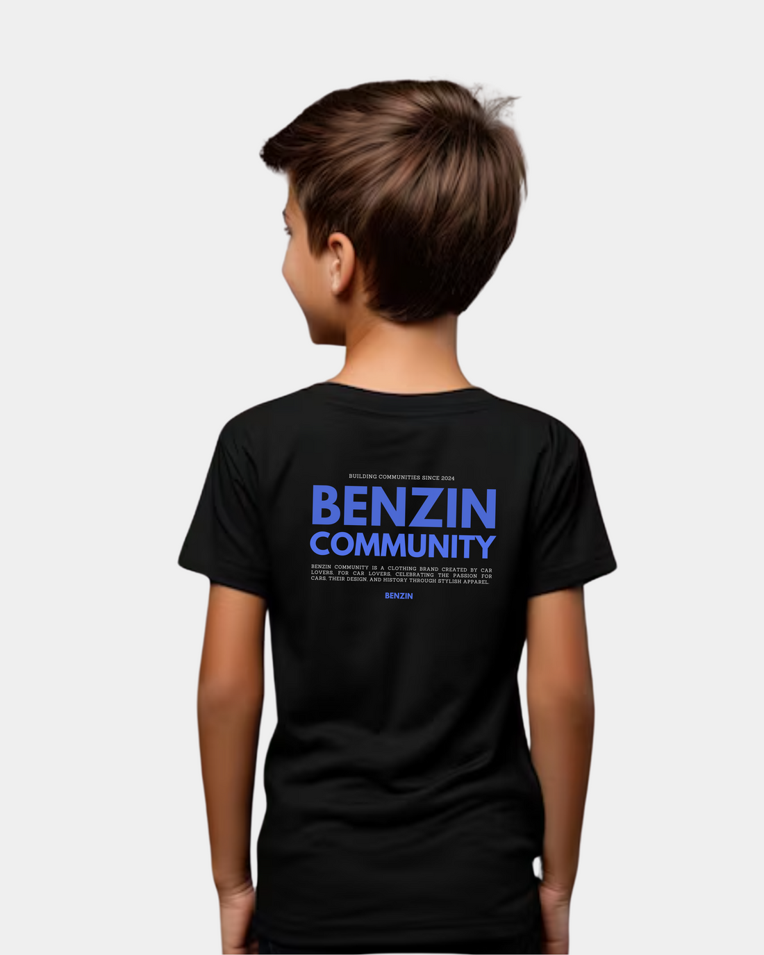 KIDS - BENZIN COMMUNITY TEE - BLACK & BLUE