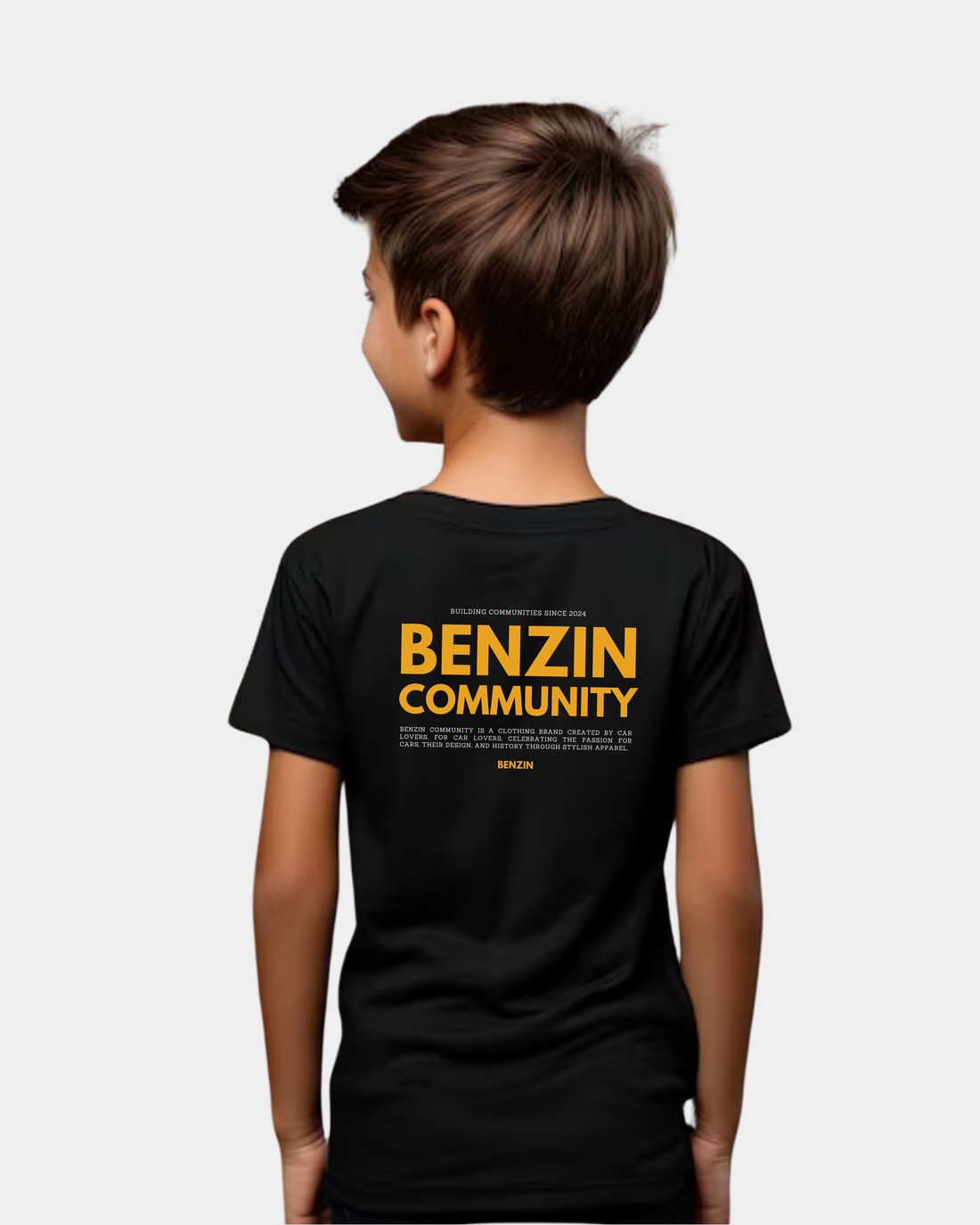 KIDS - BENZIN COMMUNITY TEE - BLACK & YELLOW