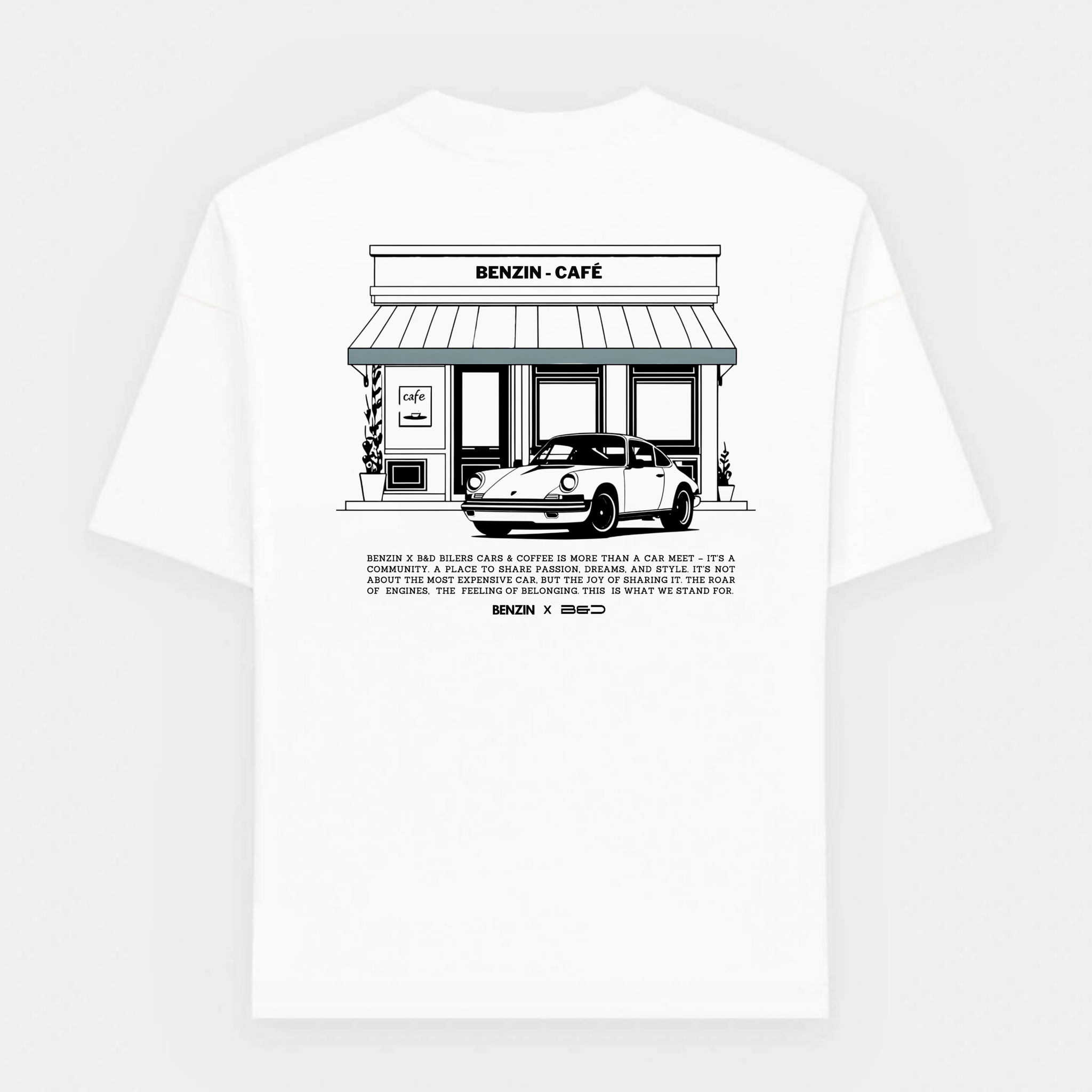 CARS AND COFFEE - WHITE